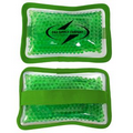 Cloth Rectangular Green Hot/ Cold Pack with Gel Beads